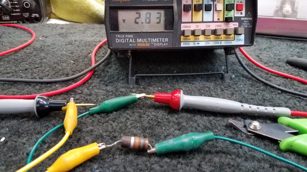 18K ohm resistor aged down from heat
