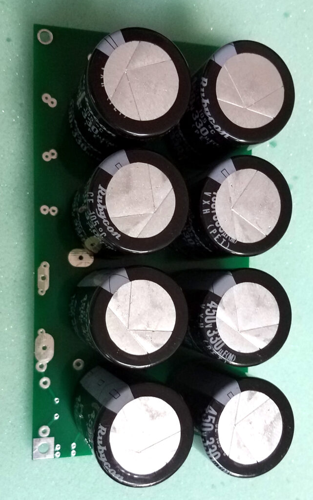 Universal filter board capacitor side